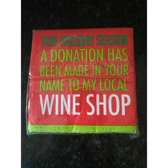 Real Home 6" Green Beverage Napkin Holder and Holiday Napkins - Picture 6 of 9